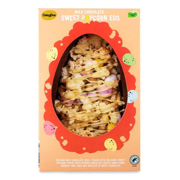 Dairyfine Milk Chocolate Sweet Popcorn Egg 180g